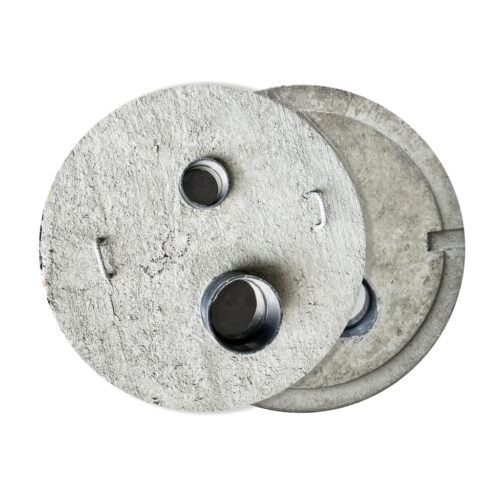24" Concrete Tank Lid w/6" & 4" ABS Cplng
