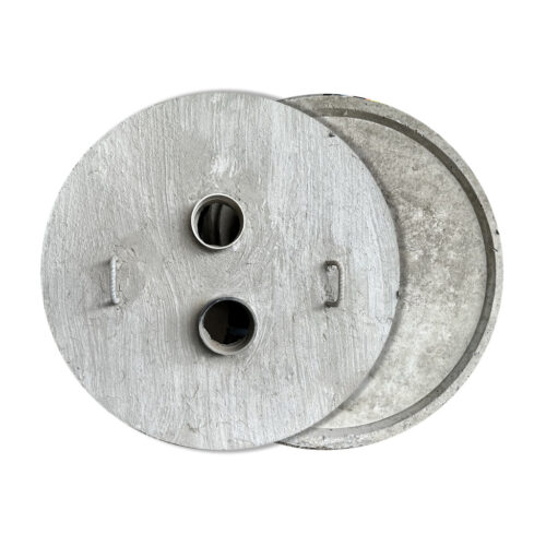 28" Concrete Overlapping Lid w/4" ABS Cplg/4" Drn Ln