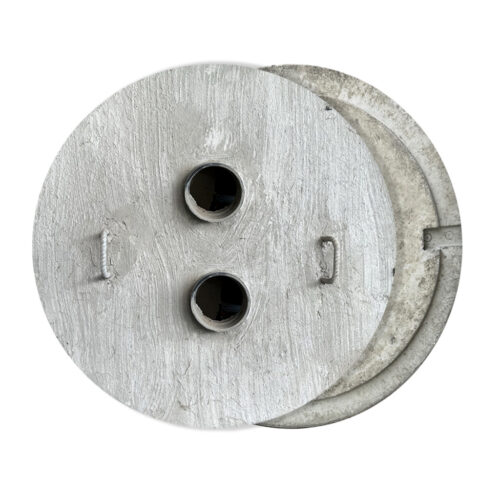 30" Concrete tank lid w/ two 4" ABS Cplng